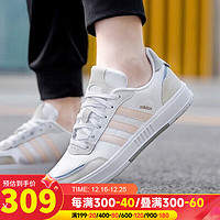 阿迪达斯 （adidas）女鞋运动休闲鞋子板鞋低帮轻便透气休闲鞋 FW2897/白色粉色 37/4.5/230mm