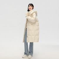 雪中飞 SNOWFLYING 长款廓形加厚羽绒服