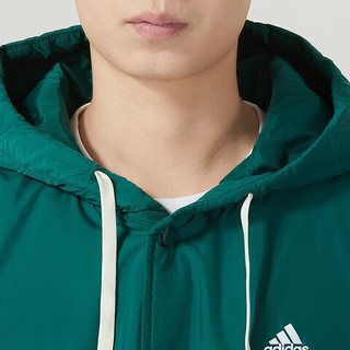 阿迪达斯 （adidas） 官网棉服男 连帽防风御寒加厚保暖棉衣外套棉袄男 IK7667纽扣/ L(150-160斤)