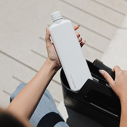 memobottle 2023年新品 不锈钢金属水壶扁平便携运动健身旅行水杯