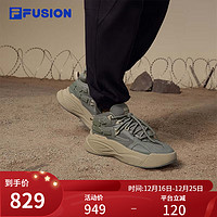 FILA FUSION斐乐潮牌男鞋THE MASH复古篮球鞋2024春季运动鞋 美人鱼绿-MM 41