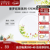 CORELLE 康宁餐具 进口普罗旺斯玻璃餐具套装陶瓷餐具饭碗面碗骨碟深盘 17cm浅盘