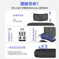 SAMEDREAM人体工学椅电脑椅家用办公座椅可躺舒适宿舍大护腰电竞椅子男