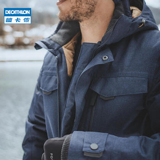 DECATHLON 迪卡侬 男士上衣保暖飞行夹克徒步加厚防风登山服 ODT3 男款-凯旋红 M