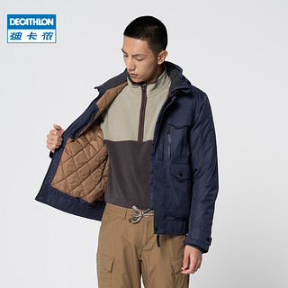 DECATHLON 迪卡侬 男士上衣保暖飞行夹克徒步加厚防风登山服 ODT3 男款-凯旋红 M