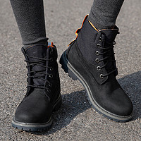 Timberland 休闲鞋 女鞋 黑色高帮马丁靴 A2AZ8001