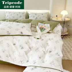 TRIPCODE简约柔软四季款床上用品家纺四件套 简约 2米床被套200*230cm