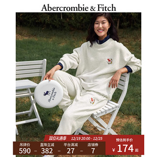 Abercrombie & Fitch AF男女同款 美式通勤保暖抓绒运动裤卫裤 330654-1