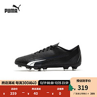 彪马（PUMA） 男子天然草坪足球鞋长钉ULTRA PLAY 107224 黑色-白-02 44.5