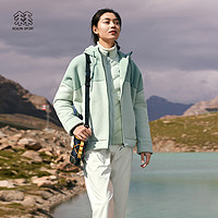 KOLON SPORT KOLONSPORT可隆抓绒夹克女户外运动抓绒衣徒步露营羊羔绒连帽外套