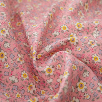 星晴 韩版小碎花磨毛四件套简约公主风少女心床上双人被套床单被罩件套