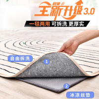 卓硕 可拆卸可机洗石墨烯电热地毯碳晶地暖垫家用客厅电加热地热垫定制