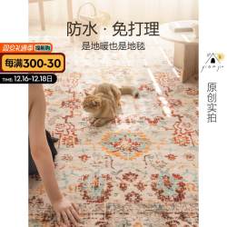 洛克云 「楼兰旧梦」石墨烯地暖垫家用客厅加热地垫电热地毯