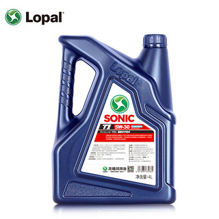 LOPAL 龙蟠 SONIC T1 5W-30全合成机油SN PLUS汽车发动机油4L