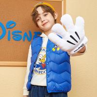 Disney 迪士尼 男童秋冬加厚防寒马甲外套舒适百搭保暖棉服中大童