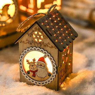 多美忆 圣诞节装饰圣诞树挂饰儿童圣诞装饰品彩灯房子1个装