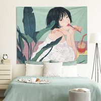 誉梦 圣诞背景布ins挂布壁纸卧室宿舍改造海报床头画布装饰墙布背景墙