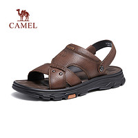 CAMEL 骆驼 男鞋2023夏季新款商务凉鞋男两穿防滑真皮舒适凉拖休闲外穿鞋