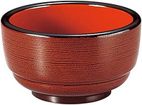 福井工艺5.5寸(约15.8厘米)圆筒形碗 溜羽内朱天黑 38021915