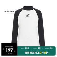 little MO&Co.抑菌 little moco童装23冬装男女童半高领弹力修身长袖打底衫 本白色 130/60