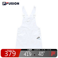 FILA FUSION 斐乐官方女子背带裙2022夏季宽松简约时尚潮流运动中长裙