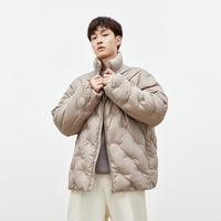 PEACEBIRD 太平鸟 女装 男装冬季潮流宽松立领短款防寒面包服男式羽绒服