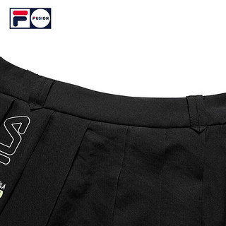 FILA FUSION 斐乐潮牌女子半身裙秋网球运动百褶裙短裙-S码