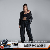 怪物守护者 运动外套女 修身版型黑色短款棒球服外套 暗夜黑 Dark Black M