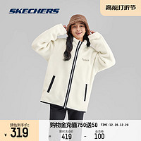 SKECHERS 斯凯奇 美拉德外套情侣休闲运动仿羊羔绒立领男女款百搭衣