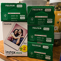 FUJIFILM 富士 超值现货直发 拍立得相纸 instax mini 白边花边 白边20张，2025/03