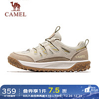 骆驼 CAMEL女鞋登山鞋防滑户外鞋运动徒步鞋子越野爬山鞋女 F23A379034，米/古巴砂 35