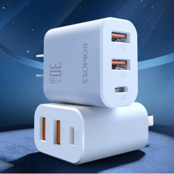 罗马仕充电器_romoss 罗马仕 氮化镓30w充电器双u口pd快充适用于苹果