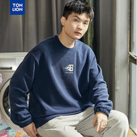 唐狮 TONLION男圆领摇粒绒卫衣WP 藏青 S
