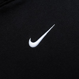 NIKE 耐克童装男童DRI-FIT速干卫衣秋毛圈儿童运动连帽上衣 正黑色 110/56(5)