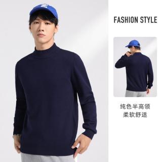 JEANSWEST 真维斯 纯色半高领男式针织衫
