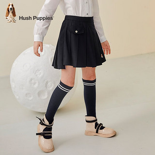 暇步士（Hush Puppies）童装儿童女大童半裙半身裙时尚简约 藏蓝 150cm