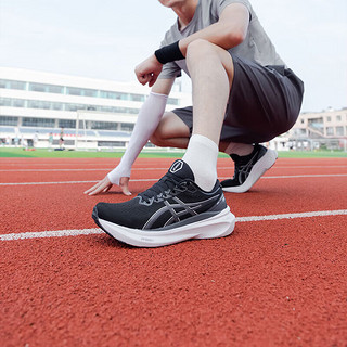 亚瑟士（ASICS）男鞋 23冬GEL-KAYANO 30稳定支撑运动鞋缓震训练跑步鞋 KAYANO 30/黑白经典款 39/6/240mm