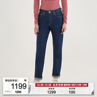 Levi's【龙年】李维斯24春季501直筒女士牛仔裤复古时尚 蓝色 27/28