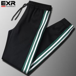 EXR 男装春季新款运动裤松紧抽绳休闲裤潮流学生垂感束脚九分卫裤