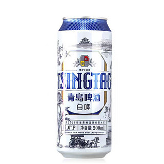 青岛啤酒 全麦白啤500ml*12罐精酿小麦白啤酒