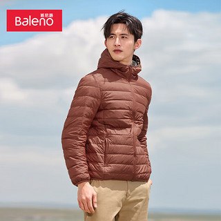 班尼路（Baleno）羽绒服男时尚连帽运动保暖羽绒外套 59Q XL