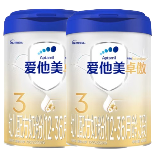 卓傲幼儿配方奶粉(1-3岁，3段)800g*2罐