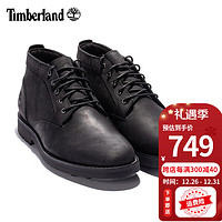 Timberland添柏岚男鞋休闲鞋踢不烂马丁靴户外徒步耐磨工装短帮皮鞋A43DC A43DC015/黑色 40