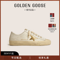 Golden Goose 女鞋 24年春夏脏脏鞋金色星星内增高休闲板鞋 白色 35码225mm