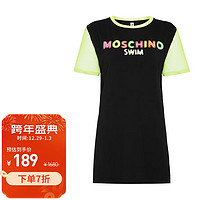 MOSCHINO 女士黑色字母LOGO宽松百搭短袖T恤 1903 2116 0555 T恤 黑色 M