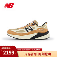 NEW BALANCE 23男鞋女鞋990V6系列美产复古拼接运动休闲鞋 米色/浅粉桔 U990TO6 45 (脚长29cm)