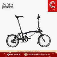 BROMPTON 小布C Line经典黑 M把/S把6速L版轻便便携折叠自行车