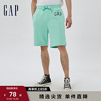 Gap 盖璞 男装LOGO美式复古法式圈织软卫裤589665夏季运动户外休闲短裤
