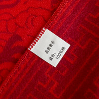 logo刺绣纯棉龙年生肖本命年红围巾中国红年会开业男女通用