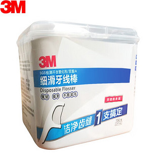 3M 细滑牙线棒盒装 150支